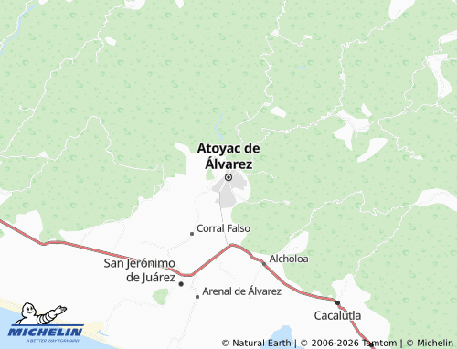 Mappa MICHELIN Atoyac de Álvarez Centro - ViaMichelin