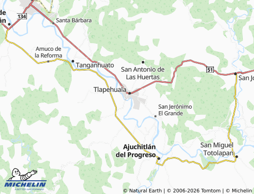 Kaart MICHELIN Tecalpulco - ViaMichelin