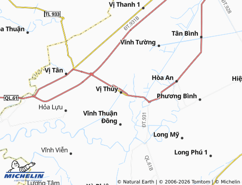 Mapa MICHELIN Vị Thủy - ViaMichelin