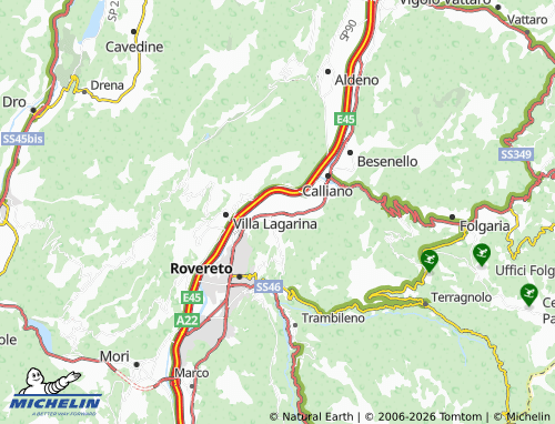 Mappa MICHELIN Volano - ViaMichelin