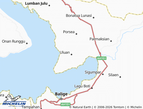 MICHELIN Uluan map - ViaMichelin