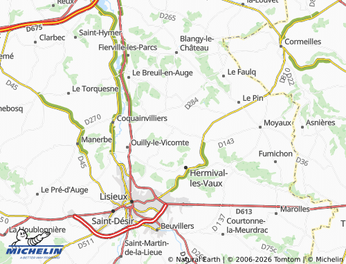 MICHELIN Fauguernon map - ViaMichelin
