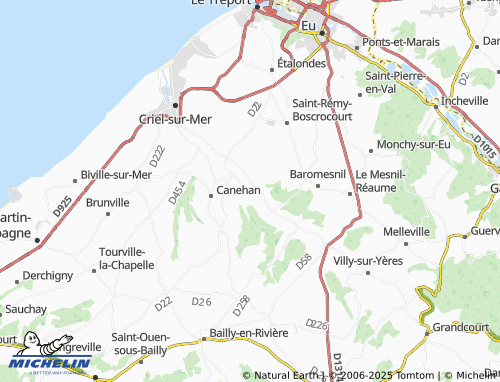 MICHELIN Saint-Martin-le-Gaillard map - ViaMichelin