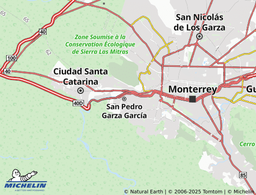 MICHELIN Bosques de Los Ayala map - ViaMichelin