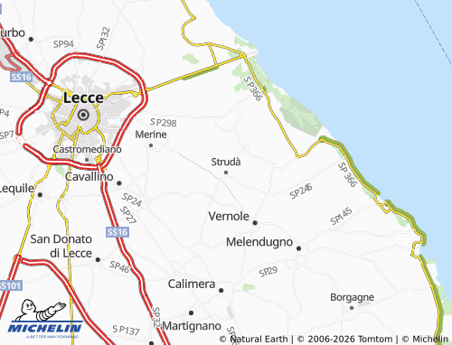MICHELIN Strudà map - ViaMichelin