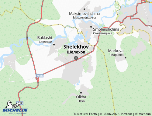MICHELIN-Landkarte Shelekhov - ViaMichelin