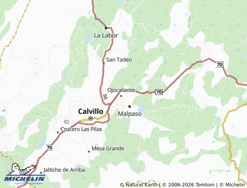 Mappa MICHELIN Los Baños - ViaMichelin