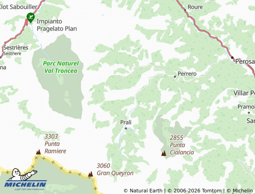 Mapa MICHELIN Rodoretto - ViaMichelin