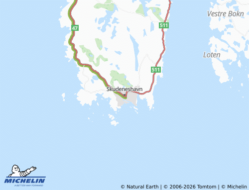 MICHELIN-Landkarte Skudeneshavn - ViaMichelin