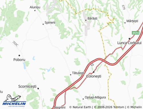 MICHELIN Lunca map - ViaMichelin