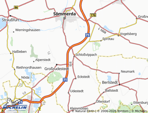 Mappa MICHELIN Schloßvippach - ViaMichelin