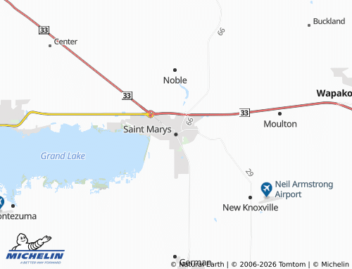 Mappa MICHELIN Saint Marys - ViaMichelin
