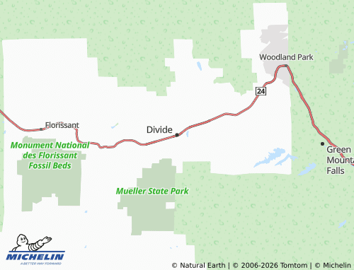 Mappa MICHELIN Divide - ViaMichelin