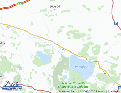 Carte MICHELIN Harlösa - ViaMichelin