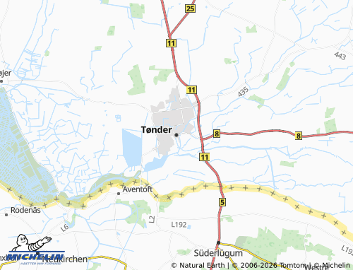 Mapa MICHELIN Tønder - ViaMichelin