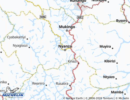 Mappa MICHELIN Nyanza - ViaMichelin