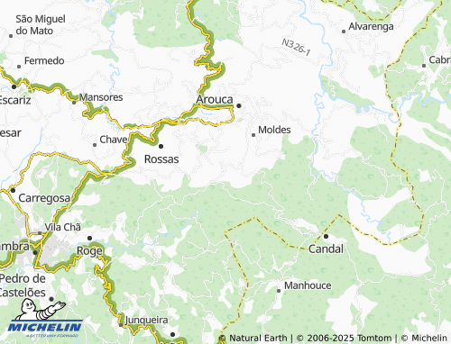 Mapa MICHELIN Chão de Espinho - ViaMichelin