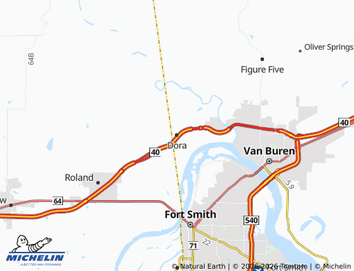 Mappa MICHELIN Dora - ViaMichelin