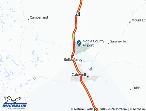Carte MICHELIN Belle Valley - ViaMichelin