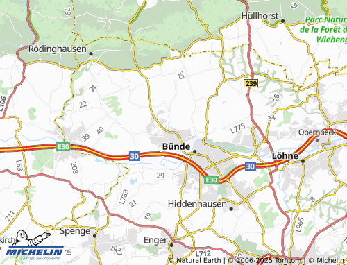 MICHELIN Gewinghausen map - ViaMichelin
