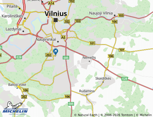 Mappa MICHELIN Kuprioniškės - ViaMichelin