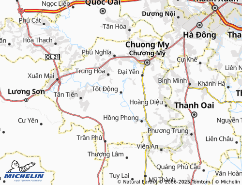 MICHELIN Tốt Động map - ViaMichelin