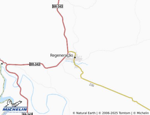 MICHELIN Regeneração map - ViaMichelin