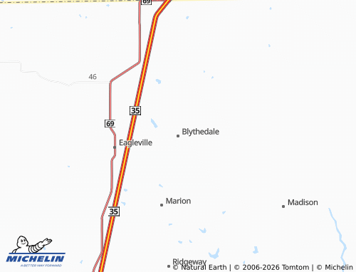 Mapa MICHELIN Blythedale - ViaMichelin