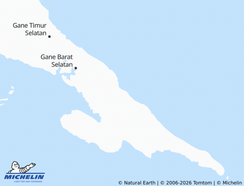 MICHELIN Gane Luar map - ViaMichelin