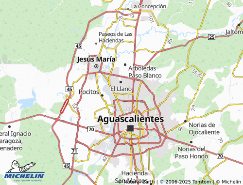 MICHELIN-Landkarte Valle de Santa Teresa - ViaMichelin