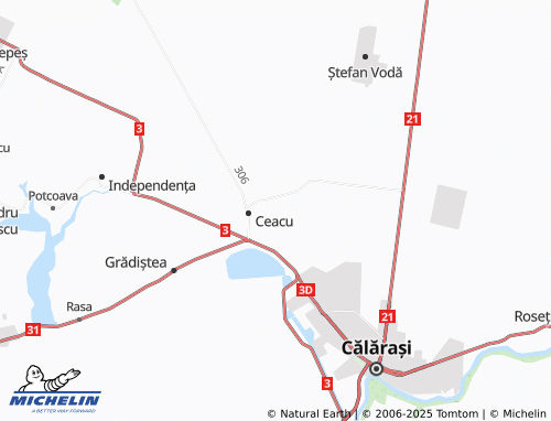 MICHELIN Cuza Voda map - ViaMichelin