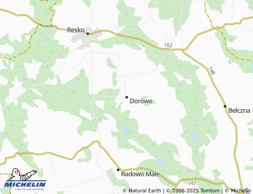 MICHELIN Dorowo map - ViaMichelin