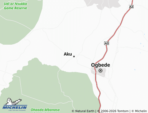 Mappa MICHELIN Aku - ViaMichelin