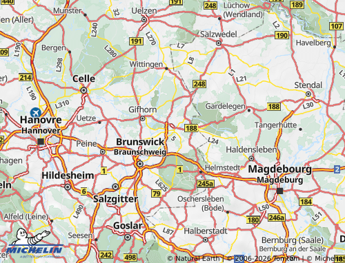 MICHELIN Wolfsburg map - ViaMichelin