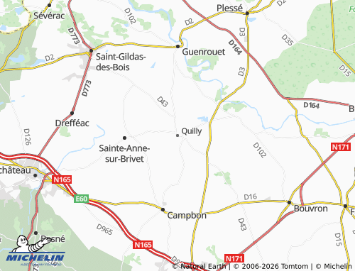 MICHELIN Quilly map - ViaMichelin