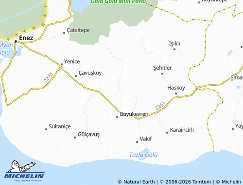 MICHELIN Umurbey map - ViaMichelin