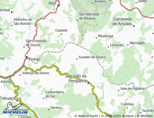 MICHELIN Soutelo do Douro map - ViaMichelin