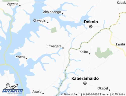 MICHELIN Chwagere map - ViaMichelin