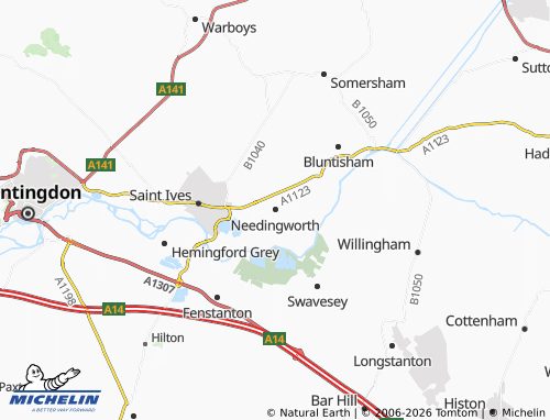 Carte MICHELIN Needingworth - ViaMichelin