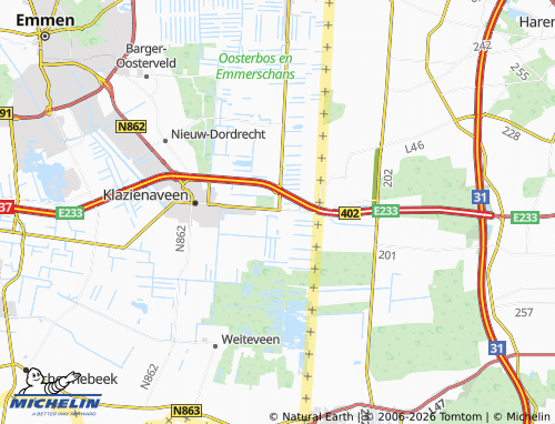Carte MICHELIN Zwartemeer - ViaMichelin