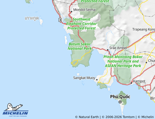 MICHELIN Koh Kong map - ViaMichelin