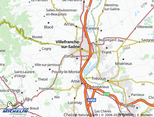 Carte MICHELIN Limas - ViaMichelin