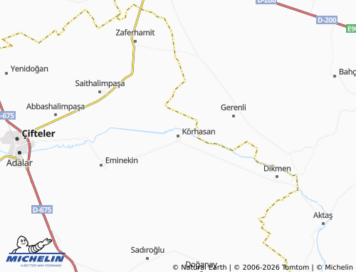 MICHELIN Körhasan map - ViaMichelin