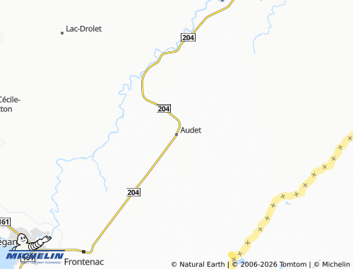 MICHELIN Audet map - ViaMichelin