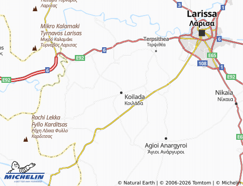 Mapa MICHELIN Koilada - ViaMichelin
