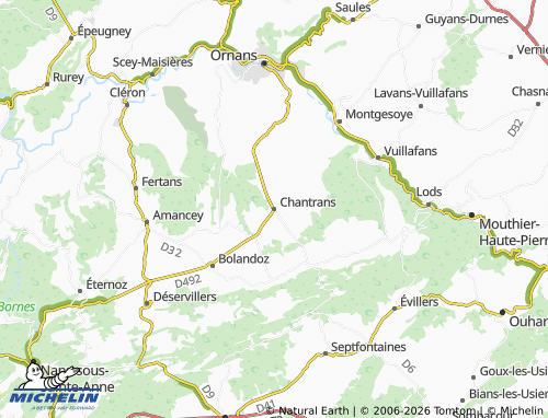 Mapa MICHELIN Chantrans - ViaMichelin