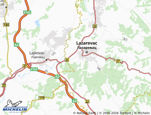Mapa MICHELIN Petka - ViaMichelin