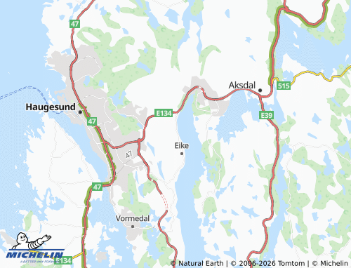 MICHELIN Skre map - ViaMichelin