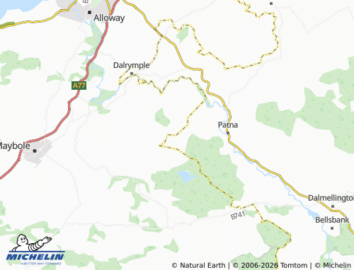 MICHELIN Dalvennan map - ViaMichelin