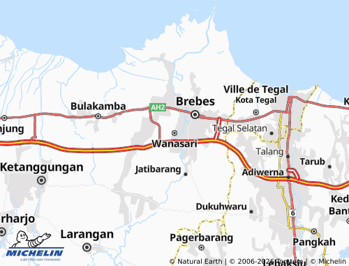 Carte MICHELIN Wanasari - ViaMichelin